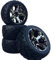 Truggy Reifen Felgenset REVIL Street mit 5-Lochfelge Titanium 1:10 partCore 321003 321003