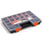 Prosperplast Sortimentskasten Schwarz Deckel Transparent Organizer 34,5 x 25 cm