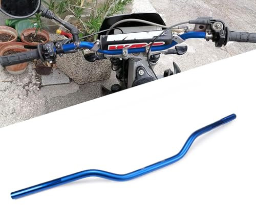 Motorrad Lenker 22mm,Lenker 7/8 Universal für SX EXC CRF YZF KXF KLX RMZ DRZ Pit Bike Dirt Bike ATV Quad Motocross-Blau