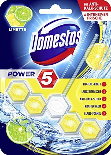 Domestos Wc-Stein Power 5 Limette, 55 Ml, 9Er Pack (9 X 55 Ml)