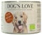 DOG'S LOVE BIO Premium Hundefutter Nassfutter Rind mit Reis, Apfel & Zucchini (6 x 200g)