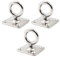 M8 - Gancio girevole per montaggio a soffitto, in acciaio INOX 304, per yoga, battello, barca, sartiame marino, 3 pezzi
