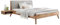 Hasena Bett Simone 20 Kernbuche Polsterkopfteil grau 160x200