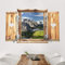 Bilderwelten Wandtattoo Top Alpen und Berge, Größe:40x60cm Fenster Herz Italienische Alpen