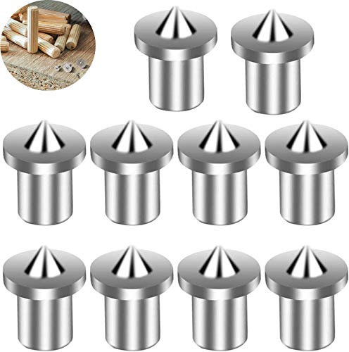CESFONJER 10 piezas Herramienta de alineación de la espiga de, centros de clavijas de madera, 6 mm
