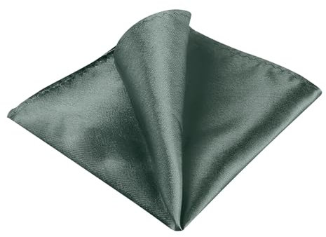Allegra K Herren Square Hochzeit Einfarbig Einstecktuch Taschentuch Dunkelgrau One Size