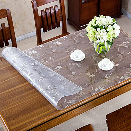 Tischfolie 1.5mm Transparent,Klar Tischdecke Tischschutz Schutzfolie weich PVC Kunststoffplatte,Einseitig Matt,Keine Blasenbildung,für Glastisch & Hochglanzlack neu im Sortiment (70x120cm(28x47in))