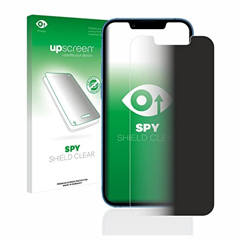 upscreen Anti-Spy Blickschutzfolie für Apple iPhone 13 mini Made in Germany, Privacy Screen Displayschutz-Folie [Sichtschutz, Blaulichtfilter]