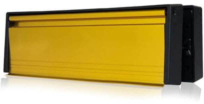 UAP MailPlate 12-Zoll-Briefschild aus satiniertem Messing, hochwertiger, zugfester Briefkasten, Briefkasten mit Teleskopärmeln für PVC-Türen mit 20–40 mm Türstärke.