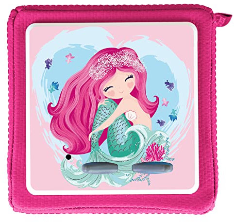 MeinBaby123® Schutzfolie kompatibel mit Toniebox | Schutzcover selbstklebend | Premium Qualität | Aufkleber passgenau I Folie Sticker I Toniebox Zubehör (Meerjungfrau im Herz)