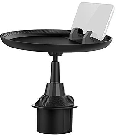 Yajimsa Autoschalen zum Essen | 360° drehbares Autotablett zum Essen - Auto Food Table mit Schwenkarm und Telefonsteckplatz, Autozubehör für Autoreisen