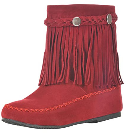 Stivali sopra Ginocchio Stivali in Tinta Unita con Stivali Piatti alla Moda Stivali in Pelle Scamosciata da Donna retrò con Slip-on Stivali alla Cavallerizza