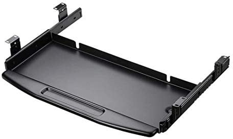 keyboard tray keyboard drawer,Drawer Platform Under Desk Extender Tray Lift Keyboard And Mouse Riser Slide Drawer Table Mount Armrest Shelf Stand Computer Elbow Arm Support ( Color : Black , Size : 2