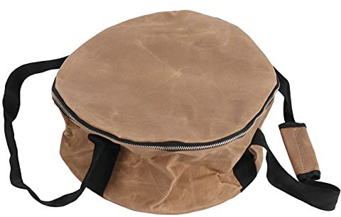 NDNCZDHC 14 Dutch Oven Tote Bag, Portable Stove Bag Waterproof Carry Tote Dutch Oven Bag for Outdoor Camping or Party(Clay)