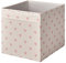 REGNBROMS Dröna Ikea Fach, Herzmuster/rosa, 33x38x33 für Kallax Regale