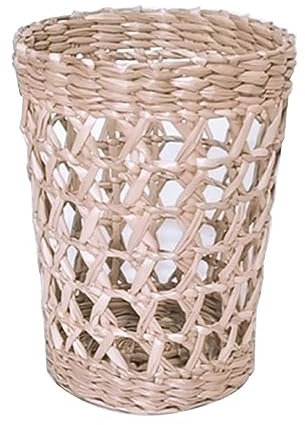Vaso in rattan Copertura in rete intrecciata Vaso Manica di vimini Portabicchieri in rattan Maniche per bicchieri Tessuto a mano Vaso Manica Portamatite Vaso Tessuto Manica