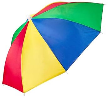 SULIUDAJI 1 Stücke Regenschirmhut Mini Regenschirmmütze Faltbarer Sonnenschirmhut Hutschirm Sonnenschutz für Cosplay Karneval Festival Outdoor Strand