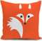 KUNQIAN Kissenbezug Fuchs Kinder Kissen deko Geschenke für Frauen Cartoon sofakissen kissenbezüge dekokissen couchkissen kissenhülle Sofa Schlafzimmer Wohnzimmer Zimmer zierkissen 40x40cm