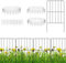 RELAX4LIFE Gartenzaun 25 Stück Set 33 x 61 cm, Teichzaun Metall, Gitterzaun mit 25 Zaunelemente, Beetzaun Metallzaun Steckzaun für Garten (25 Pack)