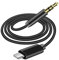 USB C Aux Cable,USB C to 3.5mm Audio Adapter Hi-Fi Stereo Type C to Car Aux Headphone Cord for iPhone 15 Pro Max/15 Plus, iPad Pro Air, Samsung Galaxy ，HTC ， Huawei,And More(Black/3.3FT)