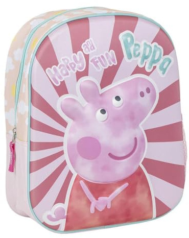 CERDA GROUP Unisex Kinder Cerda, Standard, bunt, Estándar Peppa Pig Kinderrucksack, Rosa