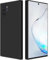 GiiYoon Case Compatible with Samsung Galaxy Note 10 Plus, Silky-Soft Touch Full-Body Protective Phone Silicone Case, Shockproof Cover with Microfiber Lining, Black