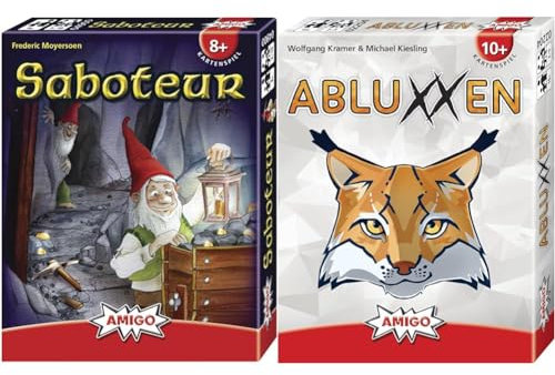 AMIGO Spiele 4900 - Saboteur & 02204 Kartenspiel, bunt