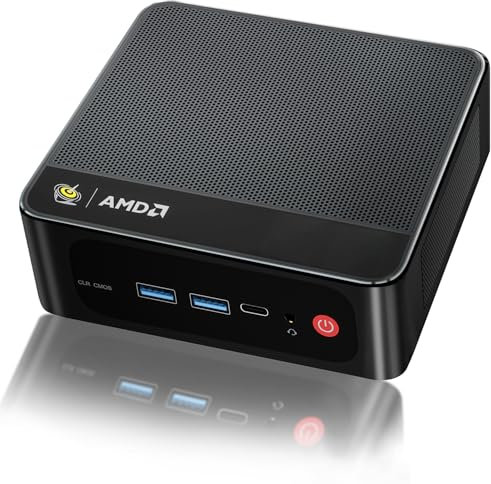 Beelink SER5 PRO Mini PC, AMD Ryzen 7 5800H (8C/16T, up to 4.4GHz), Mini Computer 16GB DDR4 RAM 500GB M.2 SSD Graphics 8 Core 2000MHz, Support Triple 4K Display,