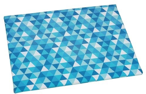 SEMPLIX Bügelunterlage mit rutschhemmender Rückseite, für kleine Bügelarbeiten beim Nähen, Patchworken, Basteln, Plotten und Sticken Zuhause & Unterwegs, 30 x 40 cm (Blau/Petrol)