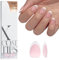 BTArtbox Extra Short Almond Nail Tips - 160 PCS XCOATTIPS Press on Nails French Tip False Nails, Soak Off Soft Gel Nail Tips for Gel Extensions in 16 Sizes