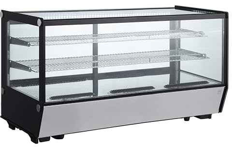 METRO Professional Tisch-Kühlvitrine GCV1200R, 68.6 x 56.8 x 121.9, 207 L, silber/schwarz
