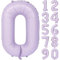 Palloncino viola da 40 pollici, lilla, con numeri, grande, viola chiaro, 0 viola, per compleanno, palloncini viola, numero 0, elio, palloncino 0 ragazze, decorazione di compleanno, anniversario, festa