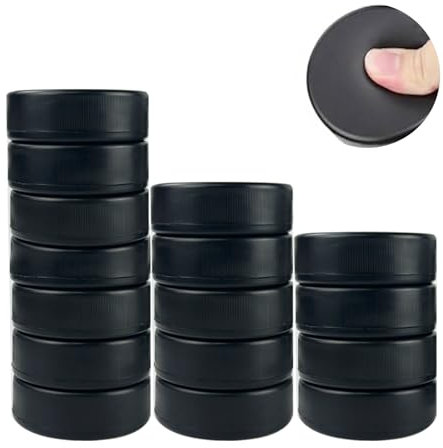 Noaya 16Pcs Ice Hockey Pucks Set - 3 x 3 x 1 Inches Hockey Puck for Pond Hockey or On the Rink, Hockey Equipment for Practice & Classic Training, Foam Hockey for Beginners/Professions Practice Indoor