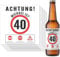 Bieretiketten personalisiert 40. Geburtstag Männergeschenk Bier Geschenk für Männer Geburtstagsgeschenk Flaschenetikett Bierflaschen Etiketten 6 Stück | 9x9 cm