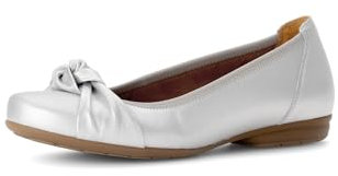 Gabor Damen Keilpumps, Frauen Absatzschuhe,Leichte Mehrweite (G),hochhackige Schuhe,stoeckelschuhe,Ausgehschuhe,Silber,37.5 EU / 4.5 UK