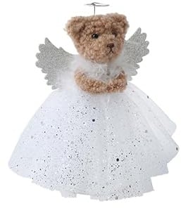 CGB Giftware | Little Bear Co. Silver Teddy Bear Tree Topper | Tree Topper | Teddy Bear | Festive Decoration | Little Bear Co. | GB08212