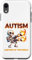 Autism Lighting Up the World Funny Autistic Skeleton Design Case for iPhone XR