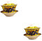 Alipis 2 Piezas taza de cerámica tea set kit de te set de te tea shop juego de tazas sopera de estilo retro tazón de té de cerámica taza de té del hogar Yellow