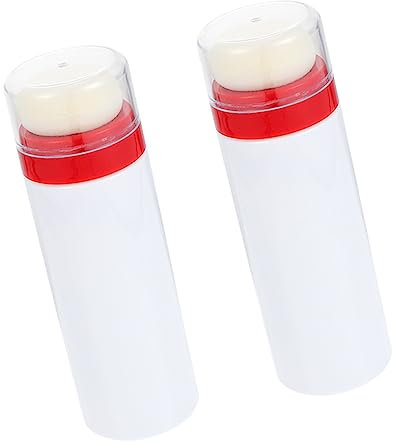 Vaguelly 2stücke Talkumpuderbox Mit Puderquaste Für Heimgebrauch Praktische Aufbewahrungsbox Für Babypuder Mit Talkumpuderquaste Robuste Verarbeitung Und Einfache Reinigung