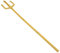 Homoyoyo Accessoires Trident Cosplay Trident Diable d'halloween Accessoires De De Trident Acte Accessoire De Trident d'or Accessoire du Diable Accessoire Trident Golden Plastique