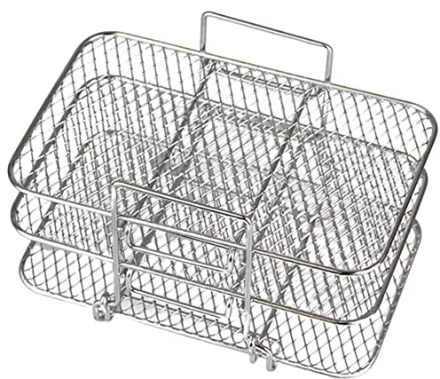 SHINEOFI Friggitrice Ad Aria Per Essiccazione Rimovibile in Acciaio Inossidabile Accessorio Per Elettrico e Barbecue