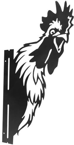 TOYANDONA Metallische Gartenskulptur Wunderschöne Eisen Wanddekoration für Außenbereich Rustikales Tier Ornament für Garten und Langlebige