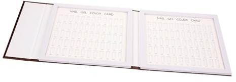 Mobestech Color Nail Art Display Book with Nail Gel Polish Tips Case Manicure Color Chart Student Practice Stylish and Practical