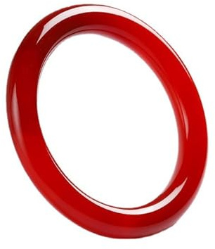 WLLXTK Rotes Jade-Armband, natürlicher Jade-Armreif für Frauen, Retro-Jade-Armband im chinesischen Stil