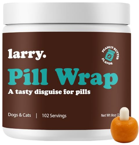 Larry Peanut Butter Pill Wrap Dogs Hide Medication Pockets 8 oz