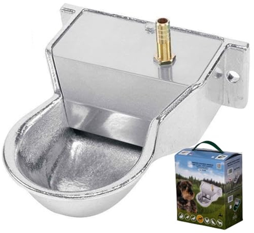 Abbeveratoio per cani automatico | Abbeveratoio per cani di piccola taglia | Bevitore d'acqua per cani 10 x 18 x 6 cm | Abbeveratoio per cani da parete in alluminio | Dispenser d'acqua automatico
