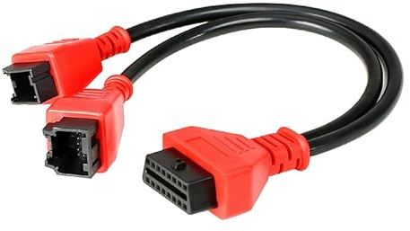 Umllpet 12+8-poliges OBD2 Kabeladapter für FCA SGW Fahrzeuge ab 2018 – Kompatibel mit Chrysler, Jeep, Dodge, FIAT, Alfa, Lancia – Für Autel Maxisys MK808 MS906 MS908 MS908S Scanner, JScan App