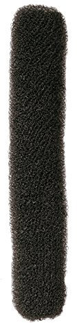 Comair 7000874 Bun Rolle rund lang 14 g, 4 x 22 cm, schwarz