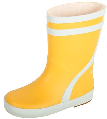 BMS Kinder Gummistiefel Naturkautschuk | Wasserdichte Kinderstiefel aus flexiblem Naturkautschuk für Regen und Matsch