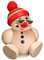 Seiffener Volkskunst | Deko Räuchermännchen | Cool-Man Räuchermann 10 cm | Schneemann | Original Erzgebirge | 19105 | mit Mütze
